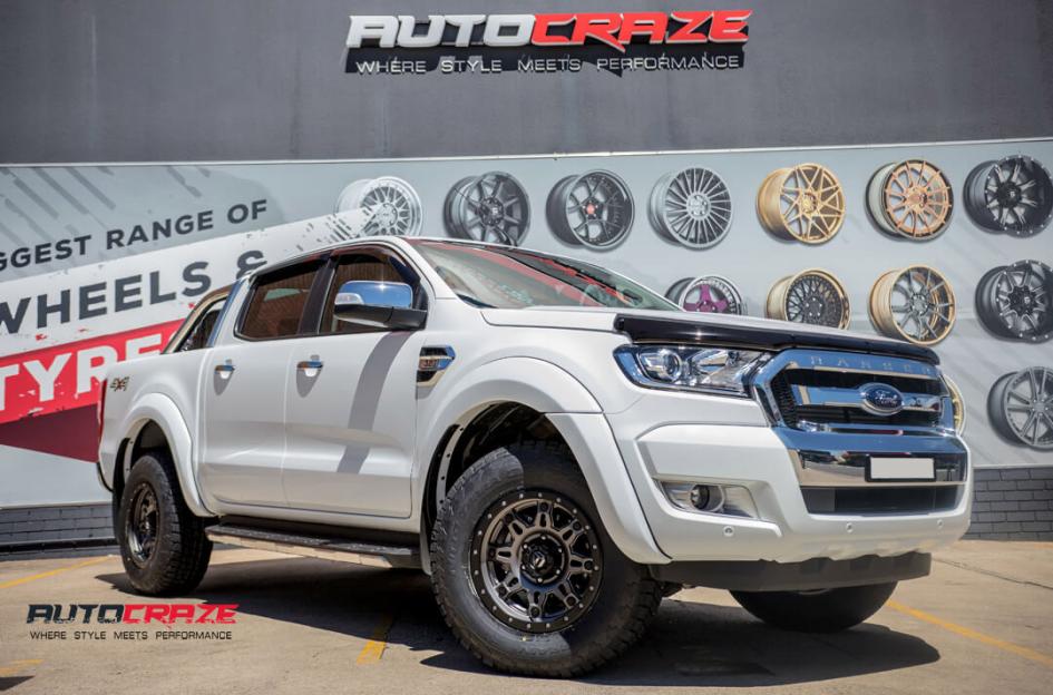 FORD RANGER HOSTAGE III MATTE ANTHRACITE WITH BLACK RING